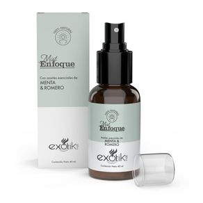 Spray Con Aromaterapia Mist Enfoque Árbol Esencia Menta & Romero 40 Ml - Exotic
