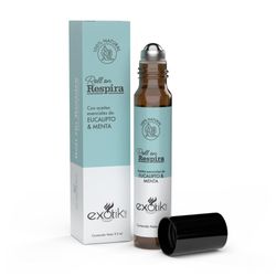 Roll On Con Aceite Natural Aromaterapia Respira Esencia Eucalipto & Menta 10 Ml Exotik