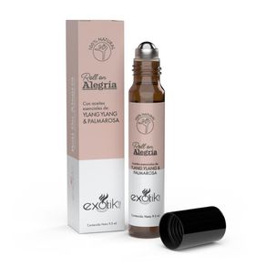 Roll On Con Aceite Natural Aromaterapia Alegría Esencia Ylang & Palmarosa 10 Ml Exotik