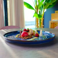 Plato Para Ensalada Xisto Azul De 8.6 Plg - Niu Haus