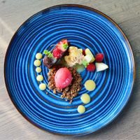 Plato Para Cena Xisto Azul De 11 Plg - Niu Haus