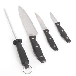 Set De 4 Pzas Cuchillos Y Afilador - Oster