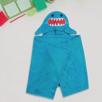 Toalla Sherman Para Niño Con Gorro Diseño Tiburón