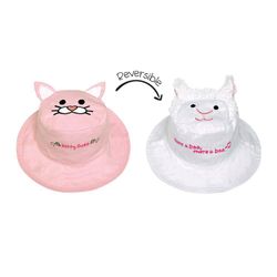 Sombrero Reversible Diseño Gato Y Oveja Talla 2-4 Años