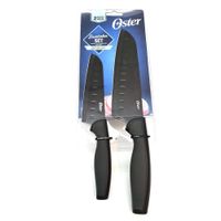 Set De 2 Cuchillos De Acero Inoxidable Negro - Oster