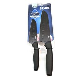 Set De 2 Cuchillos De Acero Inoxidable Negro - Oster