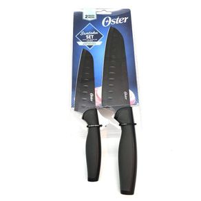 Set De 2 Cuchillos De Acero Inoxidable Negro - Oster
