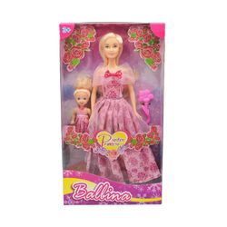 Muñeca Princesa Rosa De 12 Plg Con Hermana Pequeña - Koala Kids