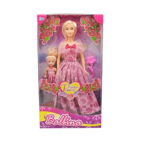 Muñeca Princesa Rosa De 12 Plg Con Hermana Pequeña - Koala Kids