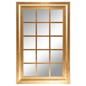Espejo Dorado Decorativo Diseño Ventanal 60 x 90 Cm - Viva