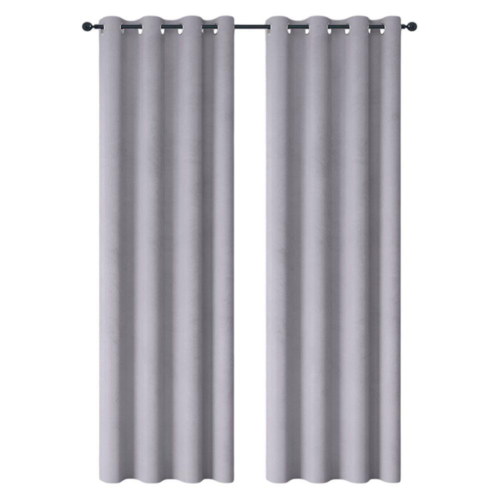 Cortina Black Out Lisa de 140 x 240 cm para Sala o Dormitorio - Varios Colores Gris
