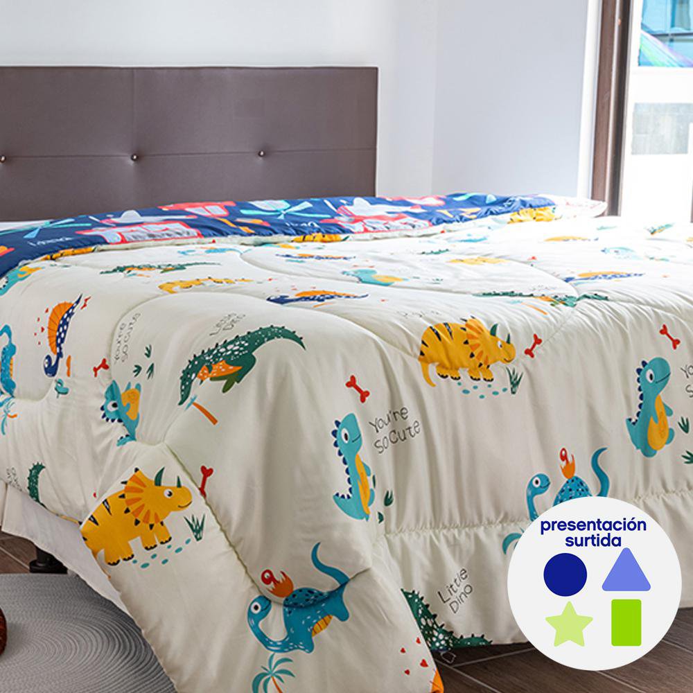 Set de Edredón Reversible Tamaño Imperial para Niño Diseños Surtidos