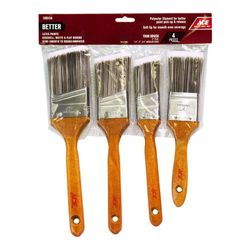 Set De 4 Brochas Poliéster Con Mango De Madera - Ace