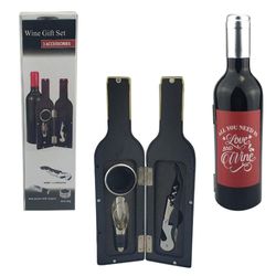Set De 4 Accesorios Para Vino Plateado - Concepts