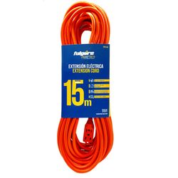Extensión Eléctrica Naranja Uso Rudo Interior 15 M - Fulgore