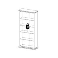 Librera Monet De 5 Divisiones Blanco 96X37X201 Cm - Tvilum