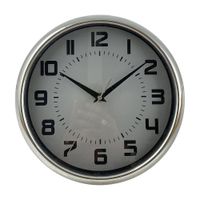 Reloj De Pared Con Batería Plateado De 25.4X4.2X25.4 Cm - Concepts