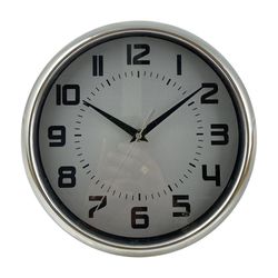 Reloj De Pared Con Batería Plateado De 25.4X4.2X25.4 Cm - Concepts