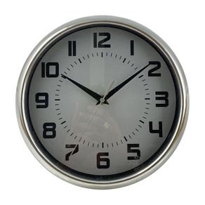 Reloj De Pared Con Batería Plateado De 25.4X4.2X25.4 Cm - Concepts