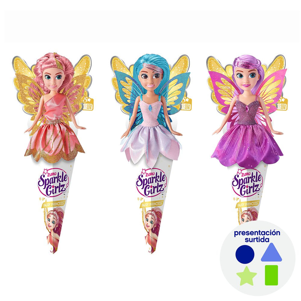 Muñeca Sparkle Girlz Fairy Princess Hada 3+ Años Diseños Surtidos Muñeca Hada Sparkle Girl…