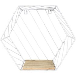 Repisa Decorativa Blanca De 29.5X10.5X26 Cm - Concepts