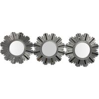 Set De 3 Espejos Plateados 25X25X1.5 Cm - Concepts