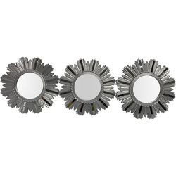 Set De 3 Espejos Plateados 25X25X1.5 Cm - Concepts