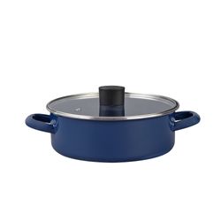 Olla Arrocera De Peltre con Tapa 4.5L 26 cm Azul - Cinsa