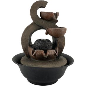Fuente Con Luz Marrón De 21.3X27 Cm - Concepts