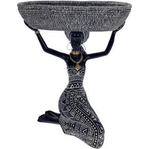 Figura Decorativa Africana De 20.2X12.5X22.5 Cm - Concepts