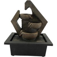 Fuente Con Luz Dorado Marrón 21.3X27 Cm - Concepts