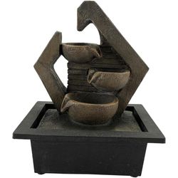Fuente Con Luz Dorado Marrón 21.3X27 Cm - Concepts