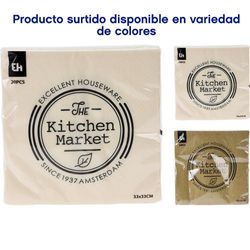 Set De 20 Servilletas Colores Surtidos
