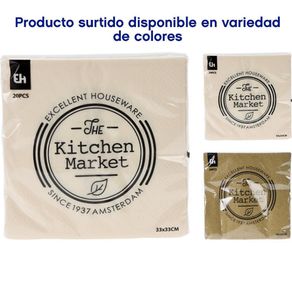 Set De 20 Servilletas Colores Surtidos