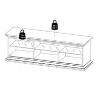 Rack para Tv Monet Blanco 149X42X51 Cm - Tvilum