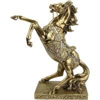 Caballo Decorativo Dorado 32 x 12.5 x 39.3 Cm - Concepts