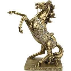 Caballo Decorativo Dorado 32 x 12.5 x 39.3 Cm - Concepts
