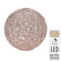 Esfera Decorativa Con Luz Led 20 Cm