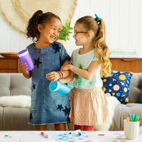 Vaso Entrenador Con Tapa Miracle 360° Morado - Munchkin