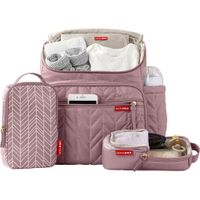 Pañalera Mochila Rosada 3 Pzas - Skip Hop