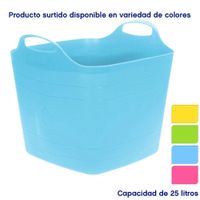 Canasta Rectangular Flexible 45x41x38 Cm Colores Surtidos