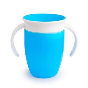 Vaso Entrenador Con Tapa Y Asas Miracle 360° Celeste - Munchkin