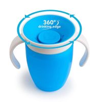 Vaso Entrenador Con Tapa Y Asas Miracle 360° Celeste - Munchkin