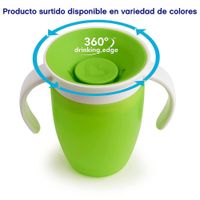 Vaso Entrenador Con Tapa Y Asas Miracle 360° Verde - Munchkin