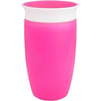Vaso Entrenador Con Tapa Miracle 360° Rosado - Munchkin