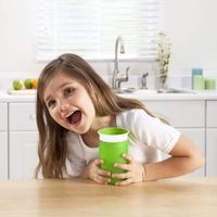 Vaso Entrenador Con Tapa Miracle 360° Verde - Munchkin