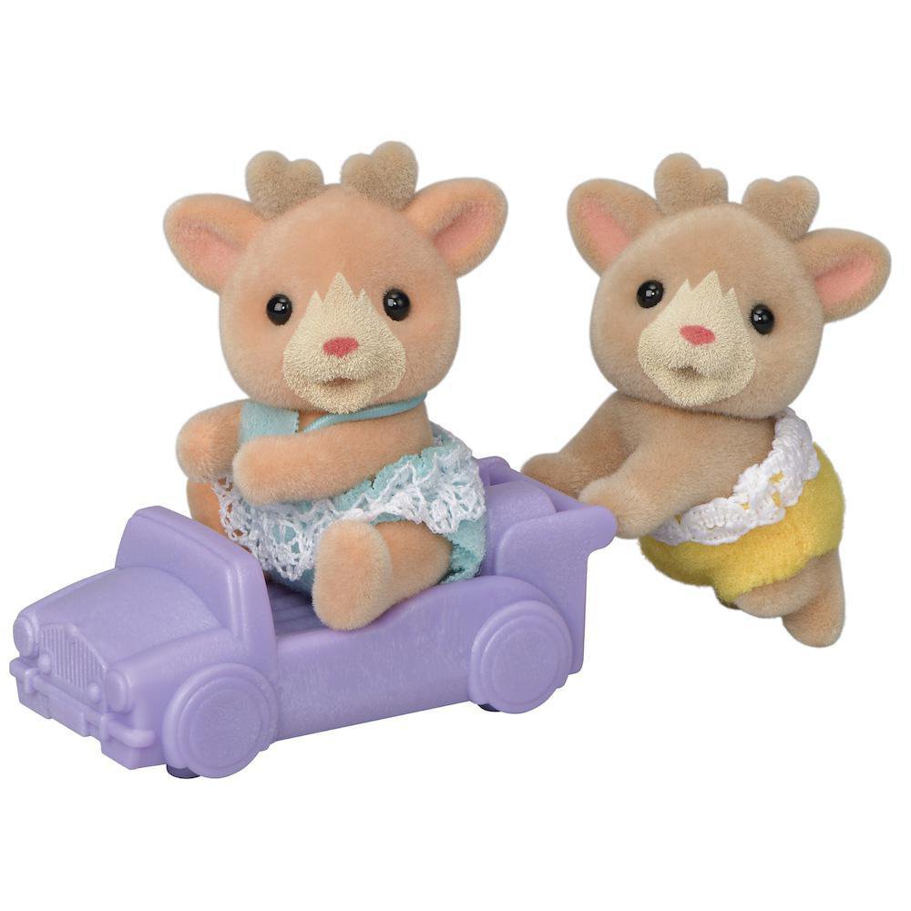 Set Sylvanian Families Gemelos Ciervo con Juguete Montable de 3 Piezas Sylvanian Families…