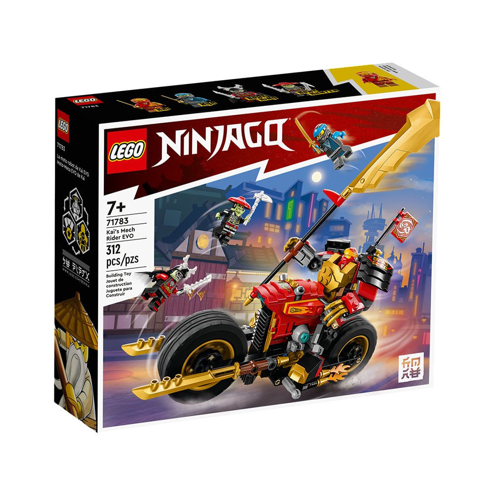 LEGO NINJAGO Moto-Meca EVO de Kai #71783 de 312 Piezas