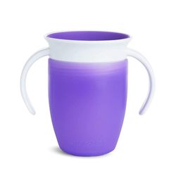 Vaso Entrenador Con Tapa Y Asas Miracle 360° Morado - Munchkin