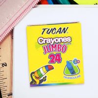 Crayón De Cera Jumbo Triangular 24 Colores - Tucan